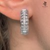 Orecchini in oro bianco con diamanti