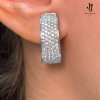 Orecchini in oro bianco con diamanti