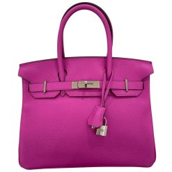 Hermès Birkin 30 Taurillon Clemence Magnolia Hardware Palladium